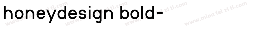 honeydesign bold字体转换